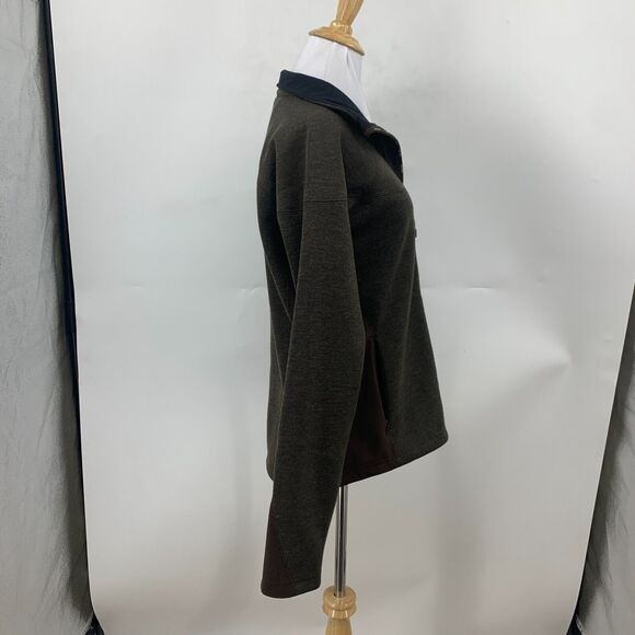 Nike ACG Jacket Womens M Medium Wool Blend Brown Full Zip Microfleece Lined - Picture 4 of 12